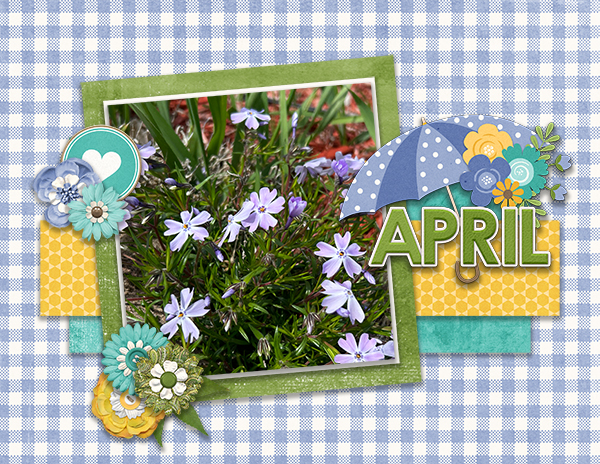 April Calendar Topper