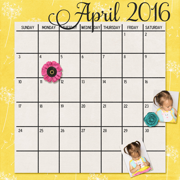April Calendar