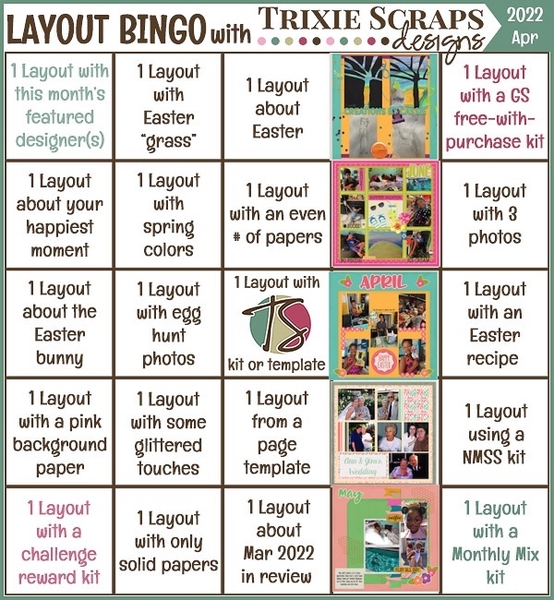 April Challenge BINGO