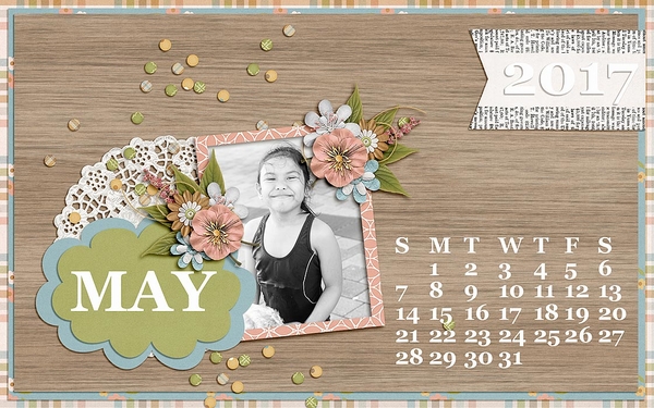 April Desktop Calendar