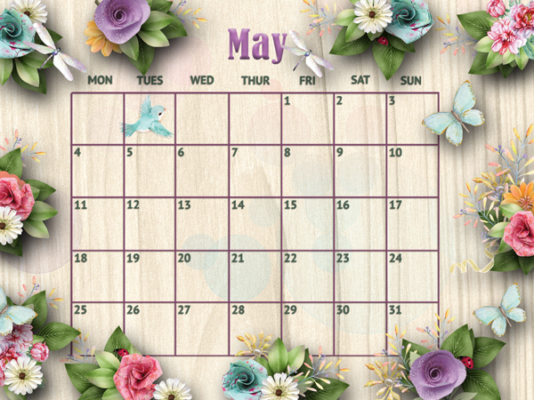 April Desktop Challenge from The cherry on Top