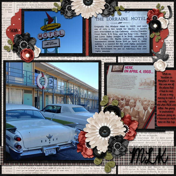 April Font Challange; Miss Fish Left + Right Template + Oohlala