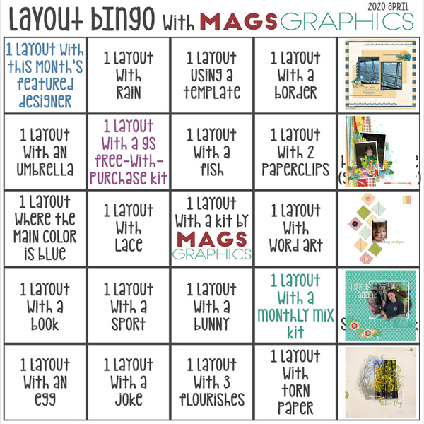 April Layout Bingo