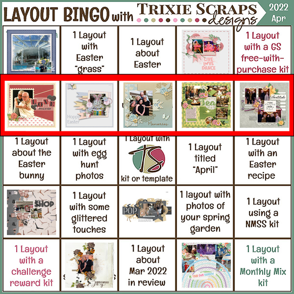 April Layout Bingo