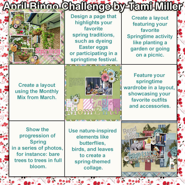 April Layout Bingo