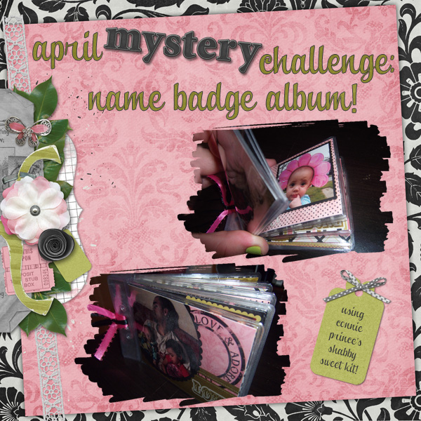 April Mystery Challenge: Name Badge Album!