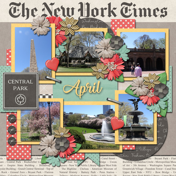 April Year of Blessings Challange. I used Magical Scraps Galore