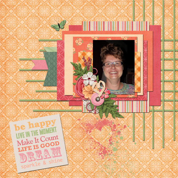 Aprilisa Designs - Happy Girls / Pretty in Green - Template Mix 7 TP1