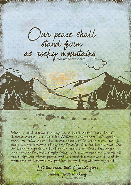 Art Journaling - October 2020 - Mountains