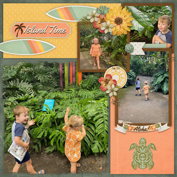 Artsy Blocks 35 Temp #3-Miss Fish with Aloha Paradise-Magical Scraps Galore
