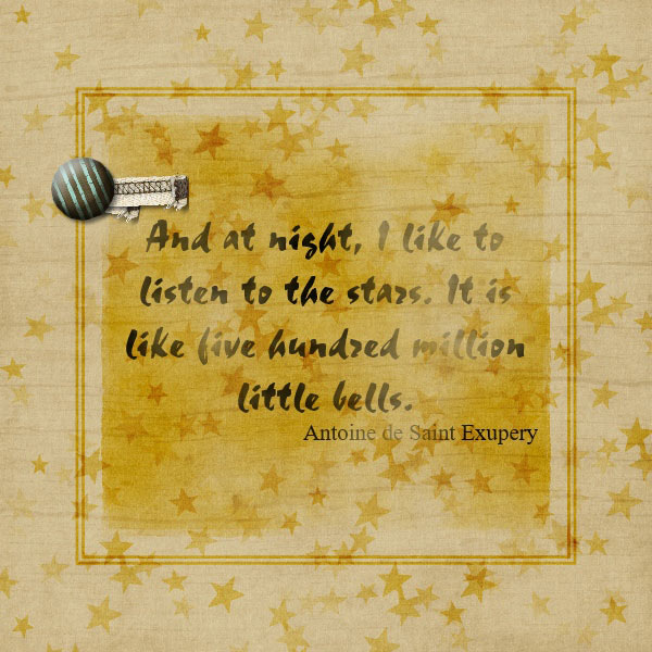 At night