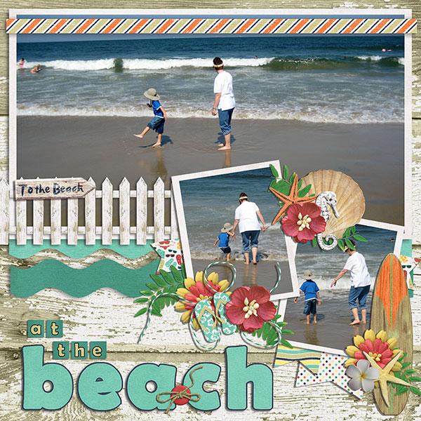 at the beach