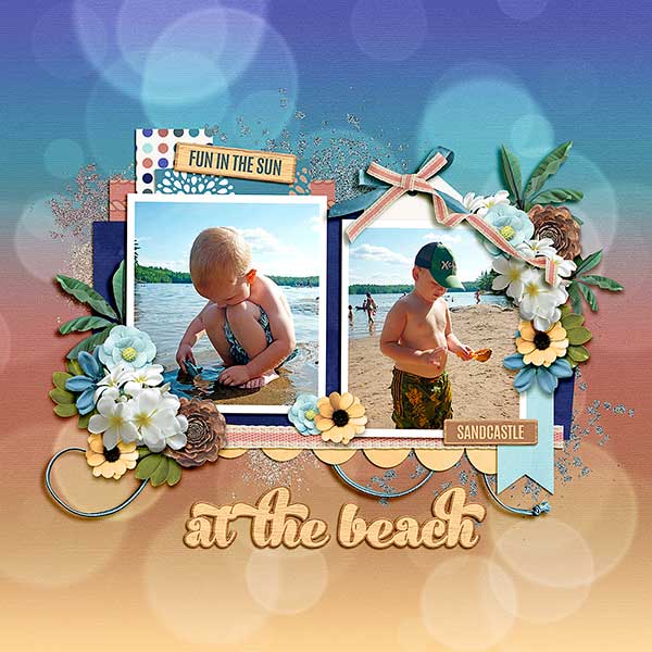 at the beach