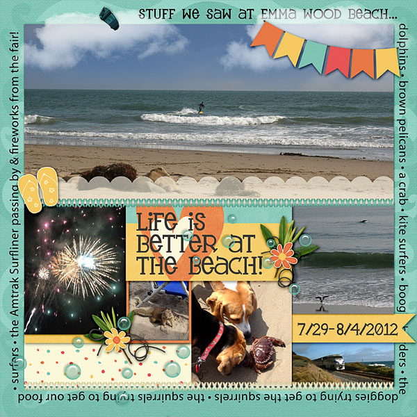 at the beach