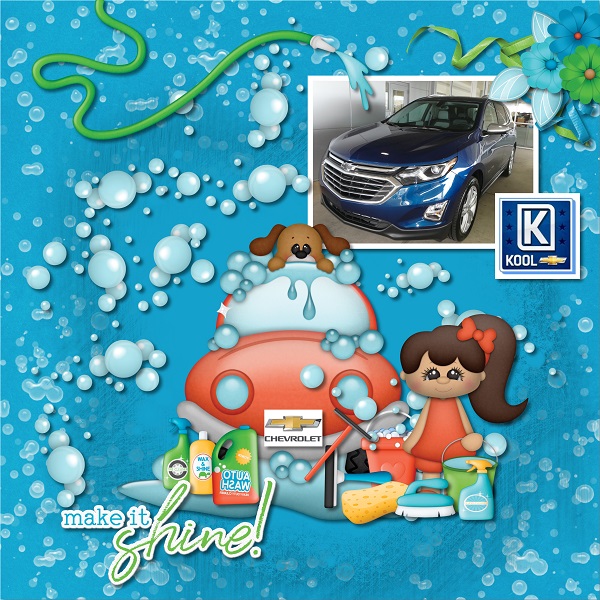 At the Car Wash with my new Bluebird Equinox