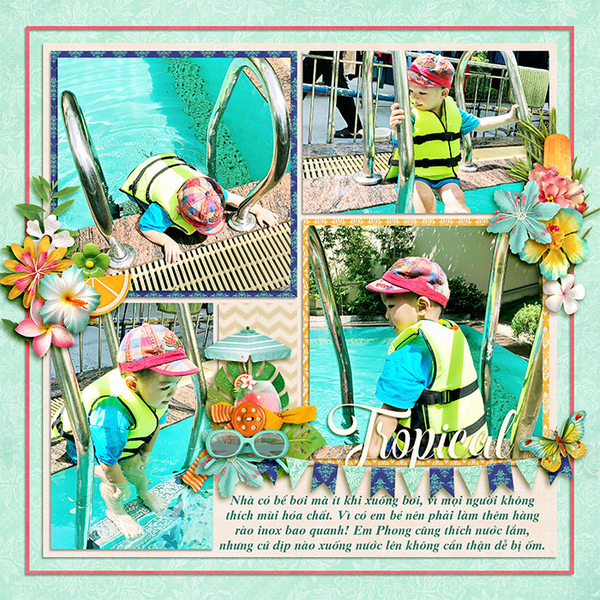 At the swimming pool