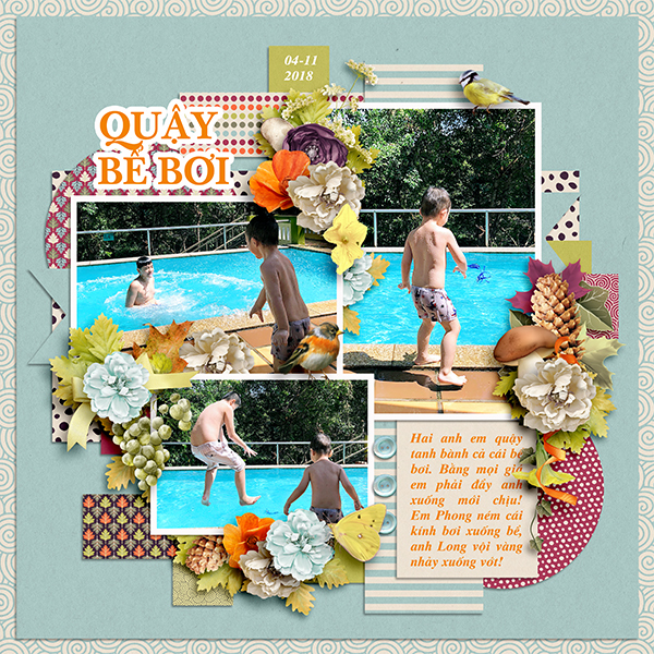 At the swimming pool