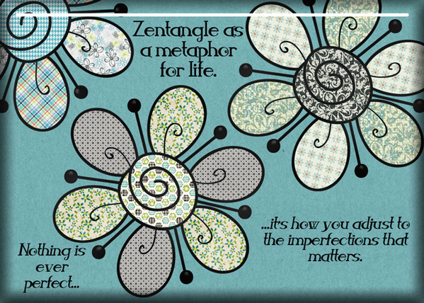 ATC 2017-71 Zentangle as a Metaphor for Life