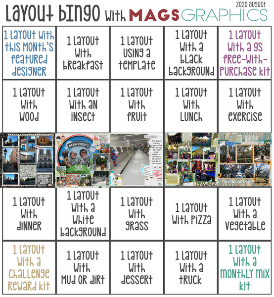 Aug 2020 Layout Bingo