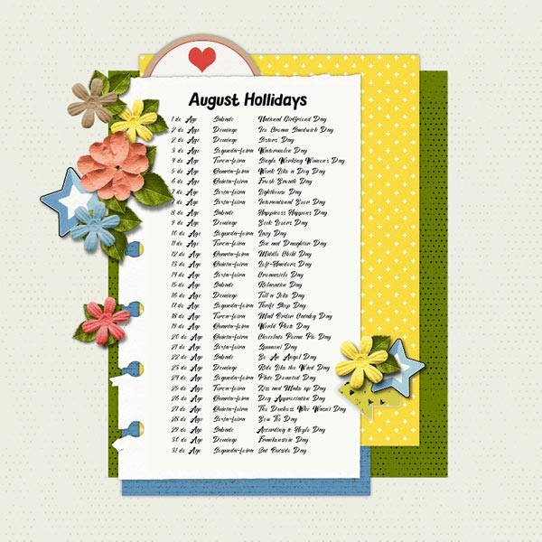 Aug Hollidays