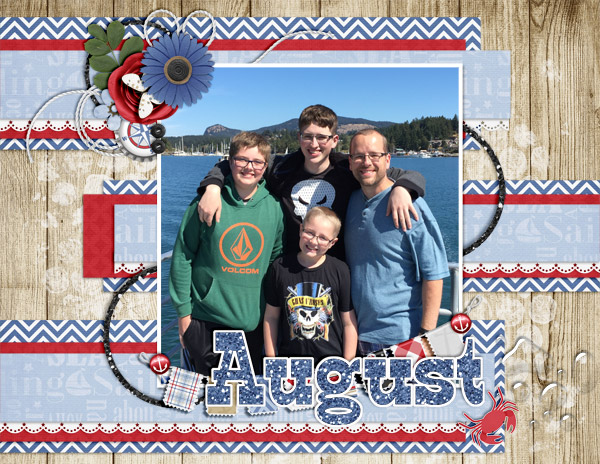 August 2017 Calendar Page