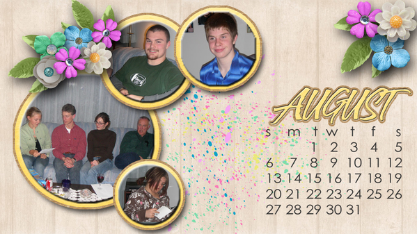 August 2017 Calendar