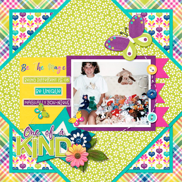 August 2017 Color Challenge - One of a Kind