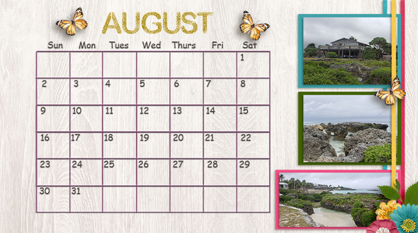 August 2020 Calendar