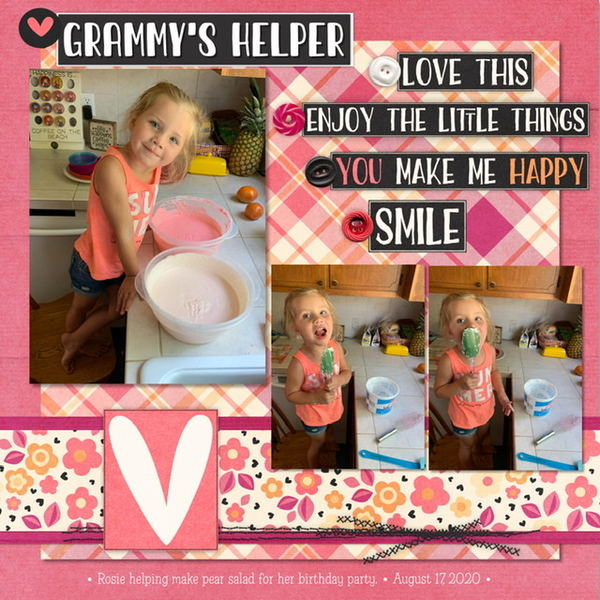 August 2020 Year of Blessings Buttons: Grammy's Helper