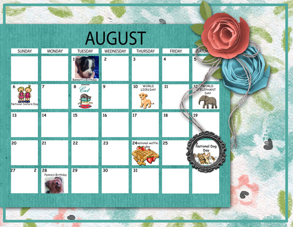 August 2023 Calendar