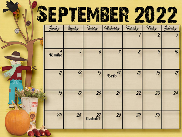 August Calendar -- Desktop
