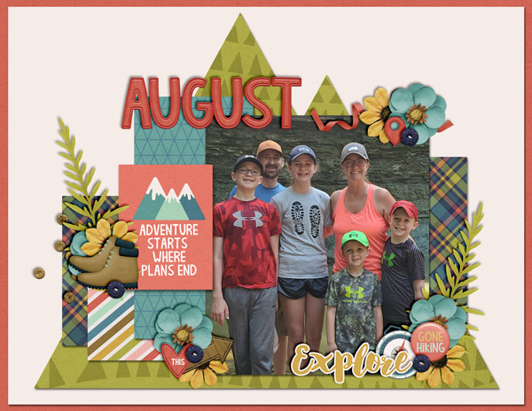 August Calendar Topper