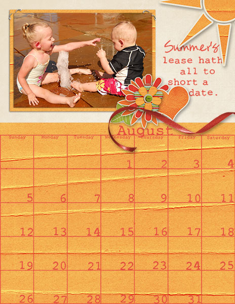 August Calendar
