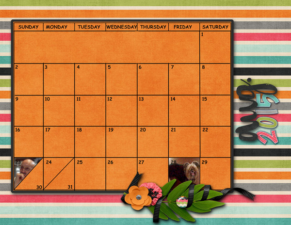 August Sum Up Calendar