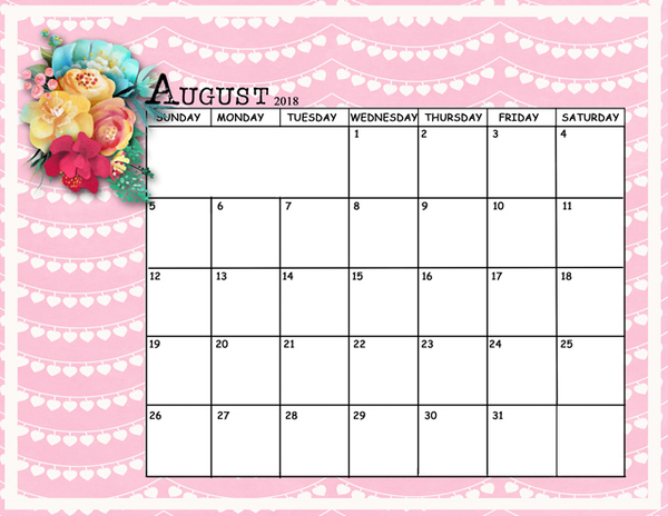 August Sum-Up Calendar