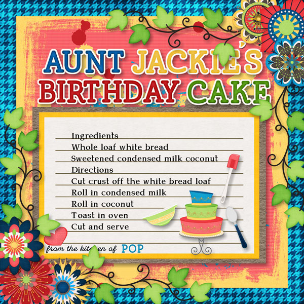 Aunt Jackies Birthday Cake