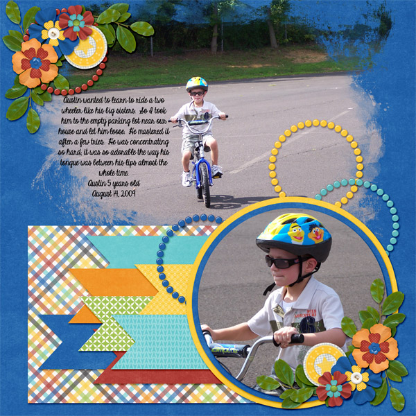 Austin on bike