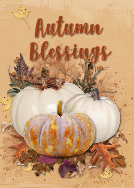 Autumn Blessings card