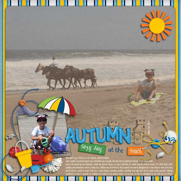 Autumn Day at the Beach