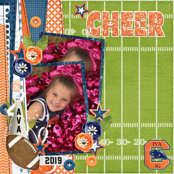 Ava cheerleading