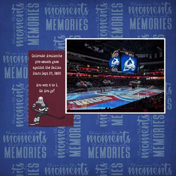 Avs game Sept 27, 2025