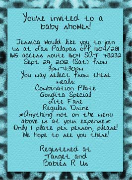 Baby Shower invite