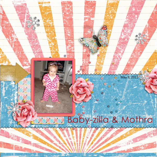 Baby-zilla and Mothra