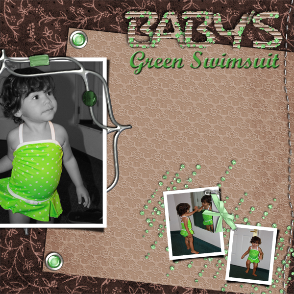 Baby's Green Swimsuit