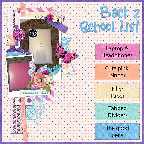 Back 2 School List