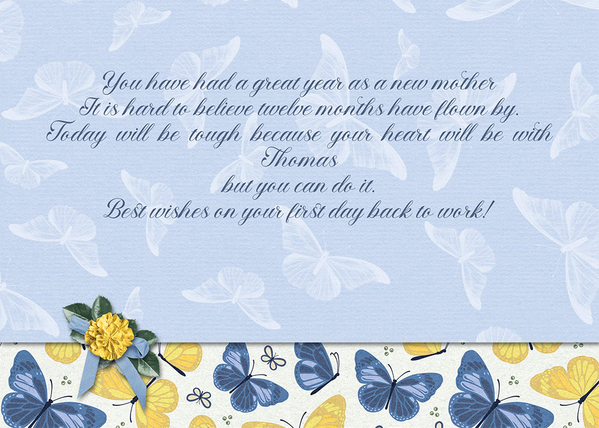 Back to Work card