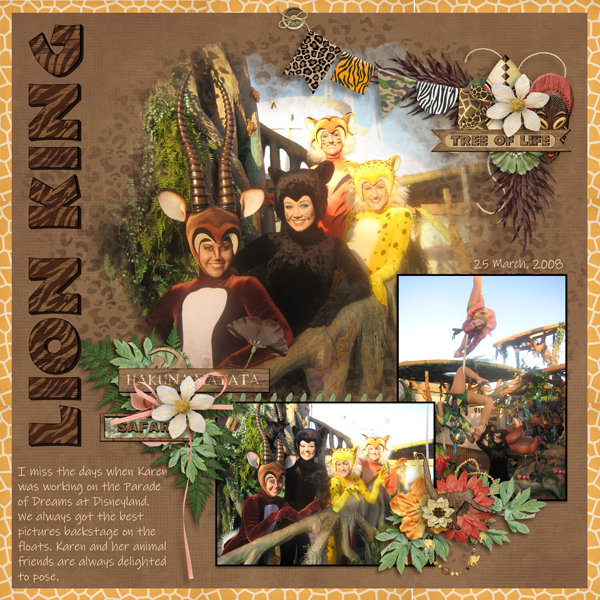 Backstage Lion King Float