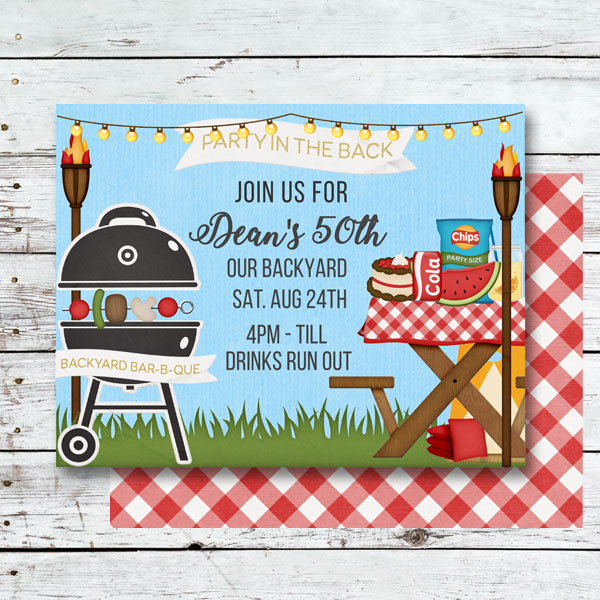 Backyard 50th BBQ Party