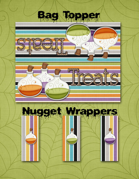 Bag Topper and Nugget Wrappers