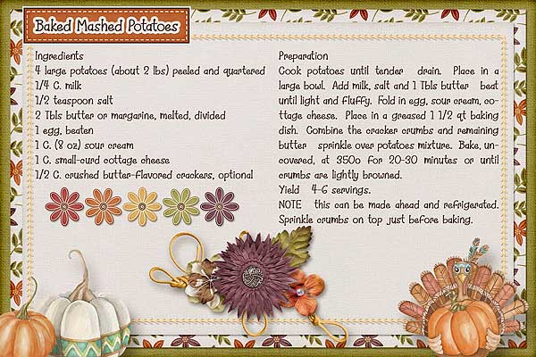 Baked Mashed Potatoes